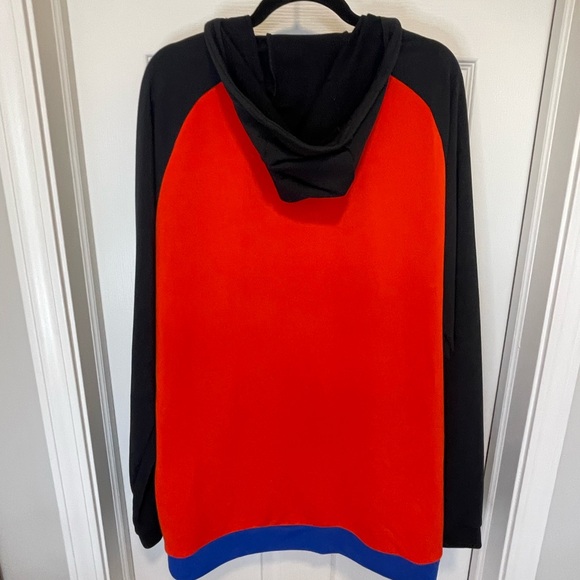 Nike Men's Dri-FIT Colorblock Full-Zip Hoodie XL-Tall Black, Red & Blue - Picture 13 of 15